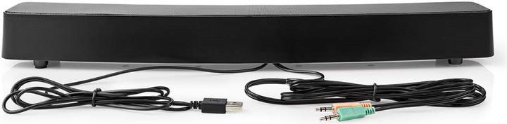 Actual product image Nedis Gaming speakers Speaker channels: 2.0 Power supply via USB 3.5 mm plug 30 W LED L (30 W, 2.0 Channel)