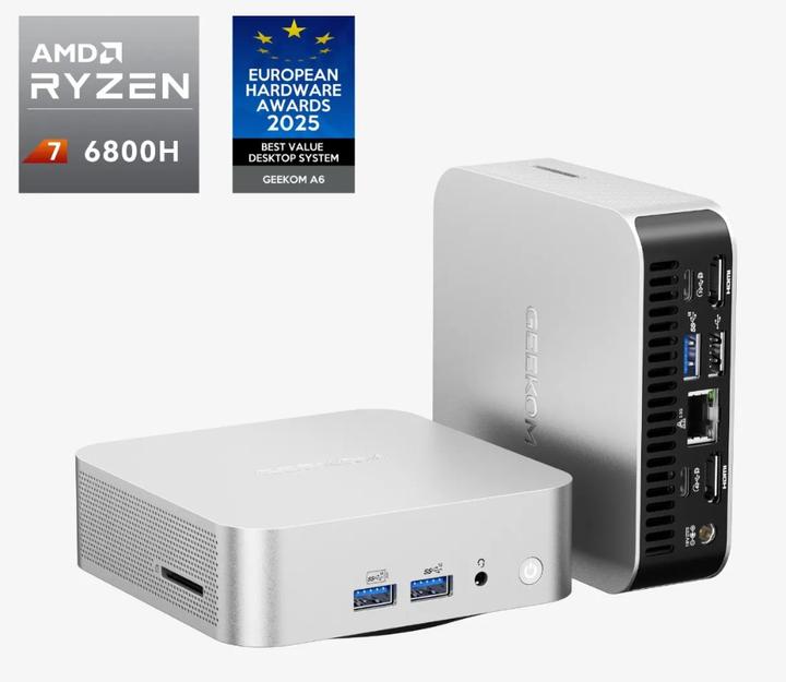 Image du produit Geekom Mini A6 - R7/32GB/1TB - W11P (1000 Go, 32 Go)