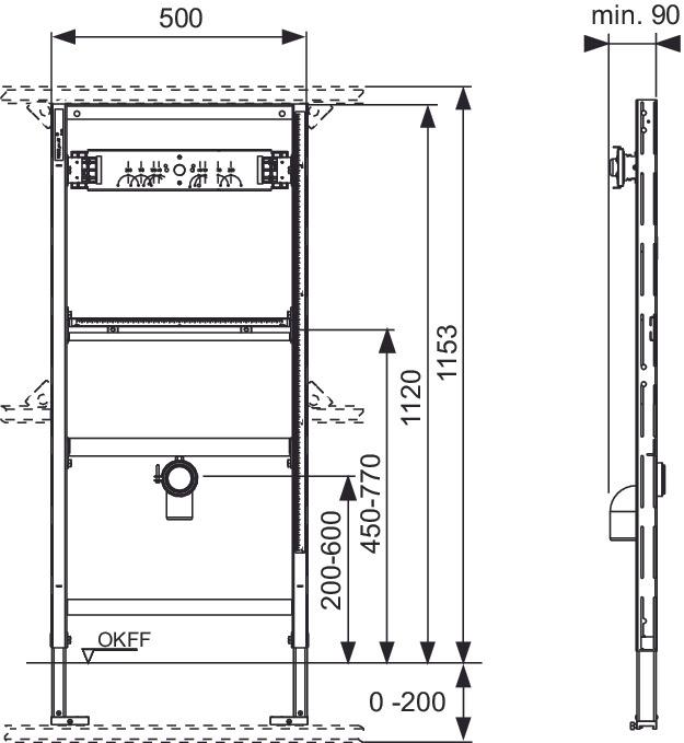 Immagine prodotto TECE Modulo orinatoio TECEprofil per pressurizzatore a parete 9320010
