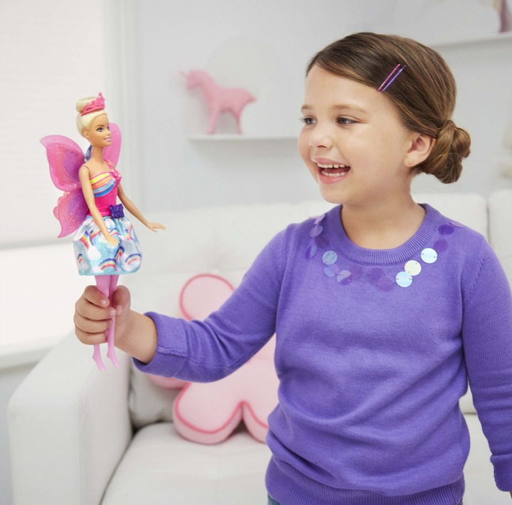 Immagine prodotto Barbie Bambola Fata dell'Ala Magica del Regno dell'Arcobaleno di Dreamtopia (bionda)