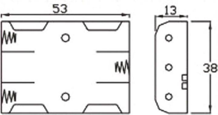 Produktbild Velleman Batteriehalter 3x Micro, Kabel