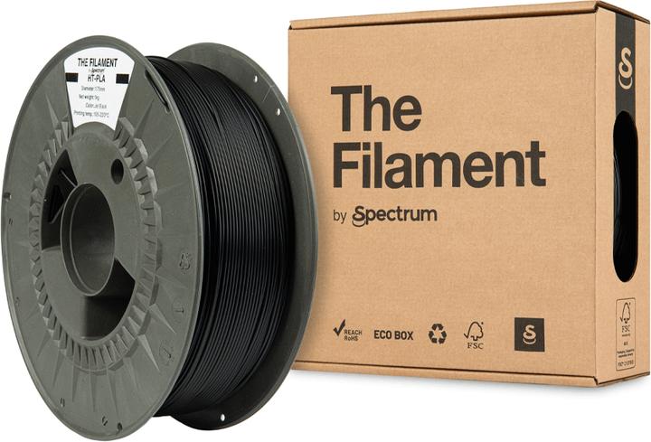 Immagine prodotto The Filament HT-PLA JET BLACK 1kg 1.75mm (PLA, 1.75 mm, 1000 g)