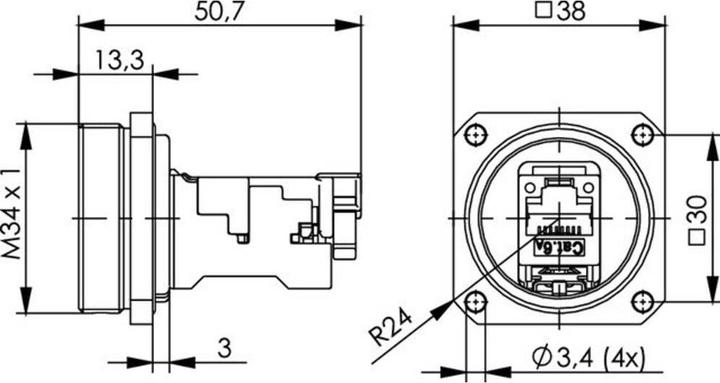 Image du produit Telegärtner TOC Kit de douilles IP68 Douille, ge