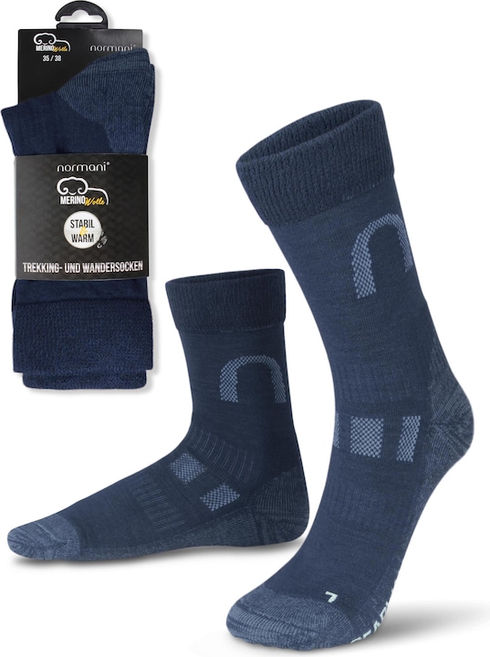 Actual product image Normani 2 pairs of Melton merino wool hiking and trekking socks (pack of 2, 43 - 46)