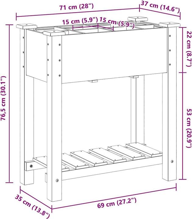 Produktbild vidaXL Garten-Pflanzgefäss