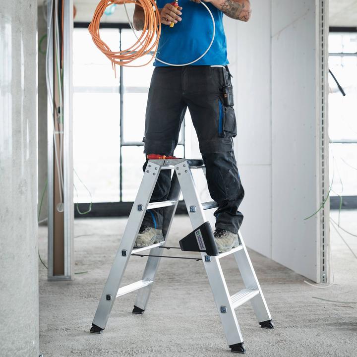 Actual product image Munk Stepladder with steps, both sides (Stepladder, 8 cm)