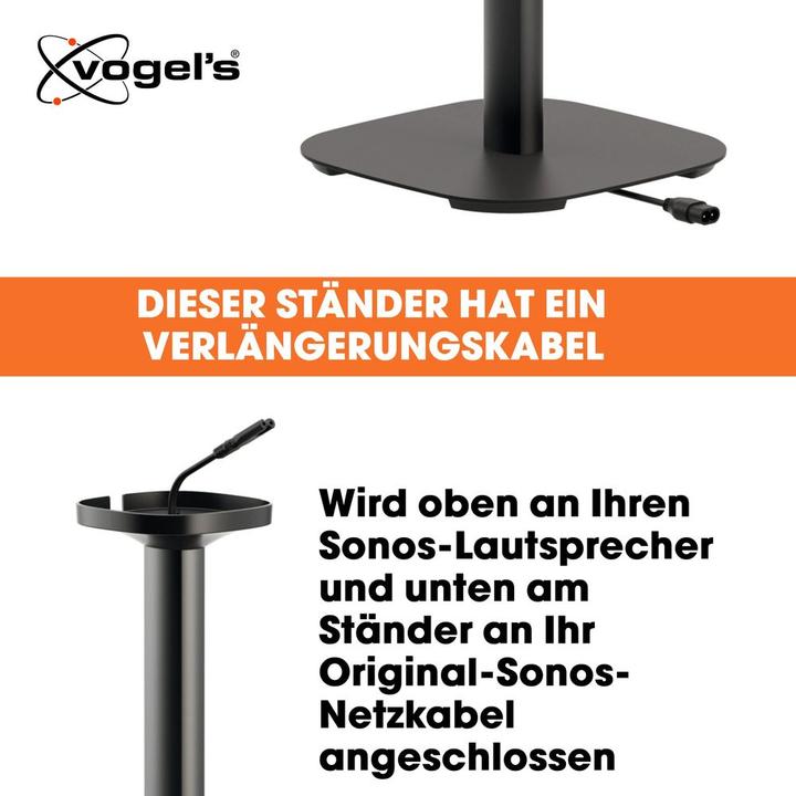 Immagine prodotto Vogels Suono 4301B (1 pz., Cavalletto, Non mobile)