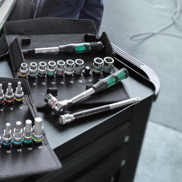 Produktbild Wera 8006 SC 1 Zyklop Hybrid-Knarrensatz (10 mm, 11 mm, 12 mm, 13 mm, 14 mm, 15 mm, 16 mm, 17 mm, 18 mm, 19 mm)