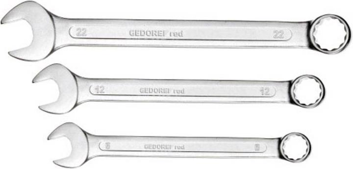 Produktbild Gedore Red red Ring-Maulschlüssel-Satz, 12-teilig, SW 6-22, Chrom-Vanadium-Stahl, Silber (8 mm, 19 mm, 29 mm, 10 mm, 7 mm)