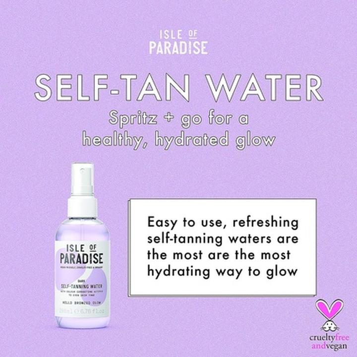 Image du produit Isle of Paradise Dark Self-Tanning Water Spray auto-bronzant 200 ml Bronze Corps (Spray autobronzant, 200 ml)