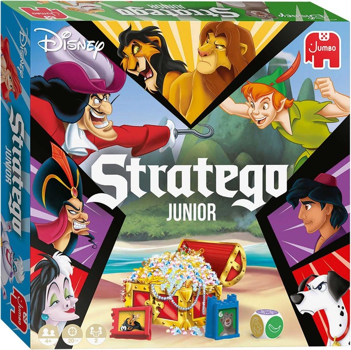 Productafbeelding Jumbo Stratego Junior Disney (Duits, Frans, Italiaans)