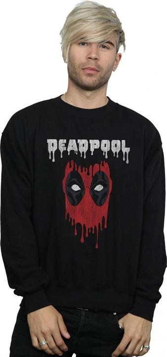 Actual product image Mens Deadpool Dripping Head Sweatshirt (5XL)