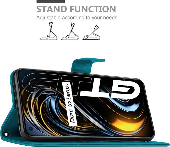 Immagine prodotto Cadorabo Custodia a libro floreale per Realme GT / GT Neo 2T / Q3 PRO (Realme GT Neo 2T, Realme Q3 Pro 5G)