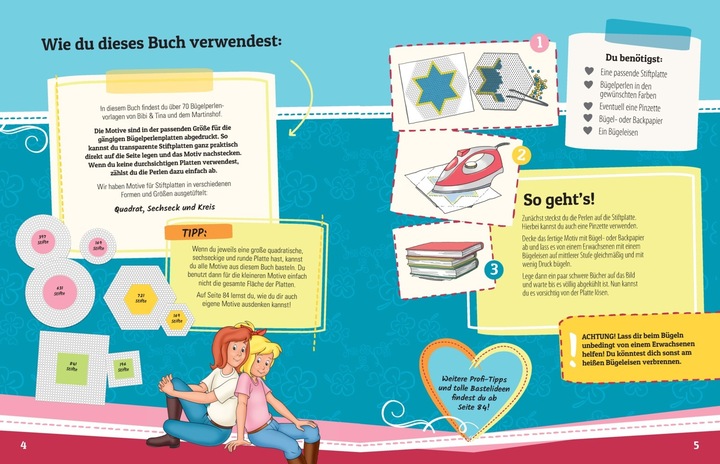 Image du produit Bibi & Tina Le grand livre des perles à repasser. Avec plus de 70 modèles à l'effigie de chevaux