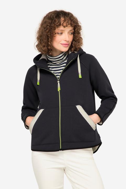 Immagine prodotto Laurasøn Giacca di felpa con fodera di teddy, cappuccio e maniche lunghe raglan (S)