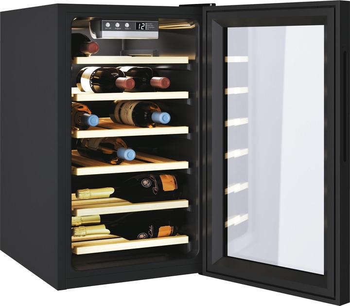 Actual product image Candy DiVino CWCEL 210 Compressor wine cooler Freestanding Black 21 bottle(s)