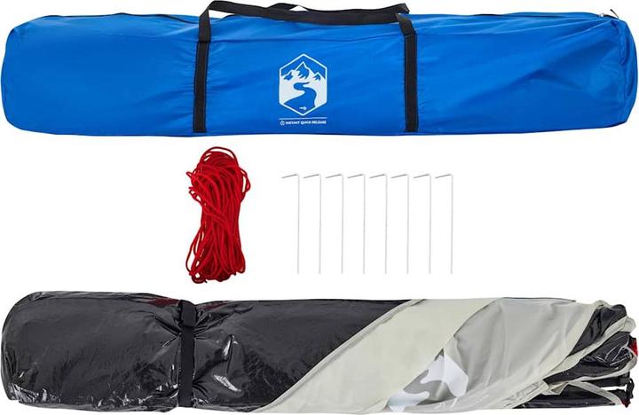 Produktbild VidaXL Strandzelt 4 Personen Quick Release Wasserdicht (Strandzelt + Strandmuschel, 5.80 kg, 4 Personen)