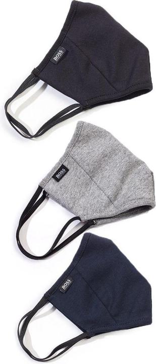 Actual product image BOSS Unisex Adult Plain Face Mask (Pack of 3) (3 x)