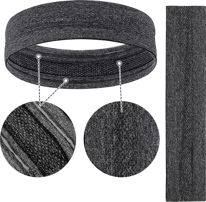 Image du produit Hurtel Bandeau élastique en tissu pour la course à pied fitness bleu