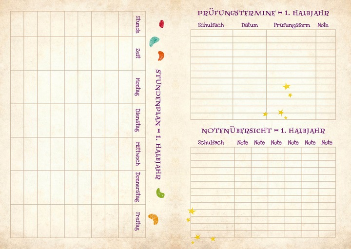 Valeurs nutritives et ingrédients AGENDA HARRY POTTER 2024/2025 (15,5 x 21 cm, Couverture rigide, Allemand)