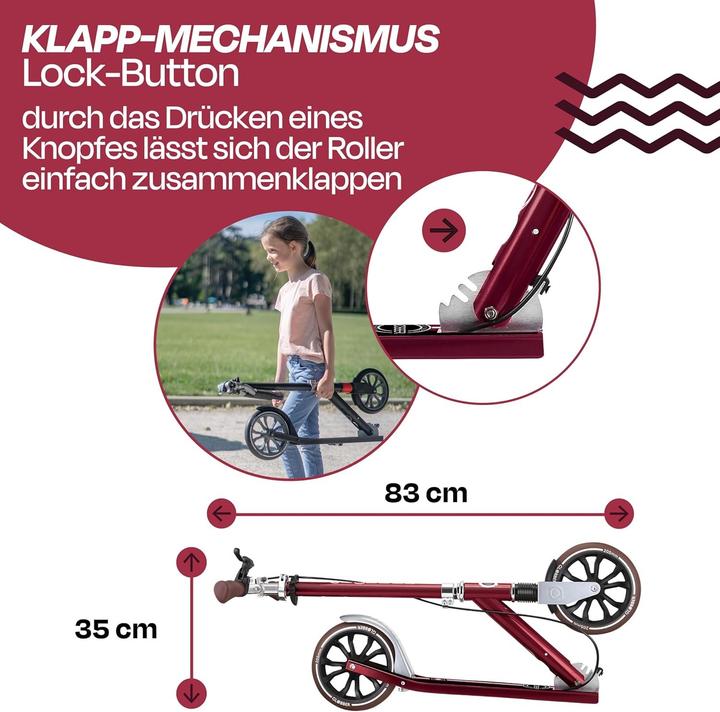 Image du produit Globber NL-205 Deluxe, rouge foncé