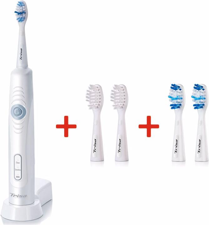 Actual product image Trisa Sonic Performance Schallzahnbürste Promo mit 5 Refils (Sonic toothbrush)