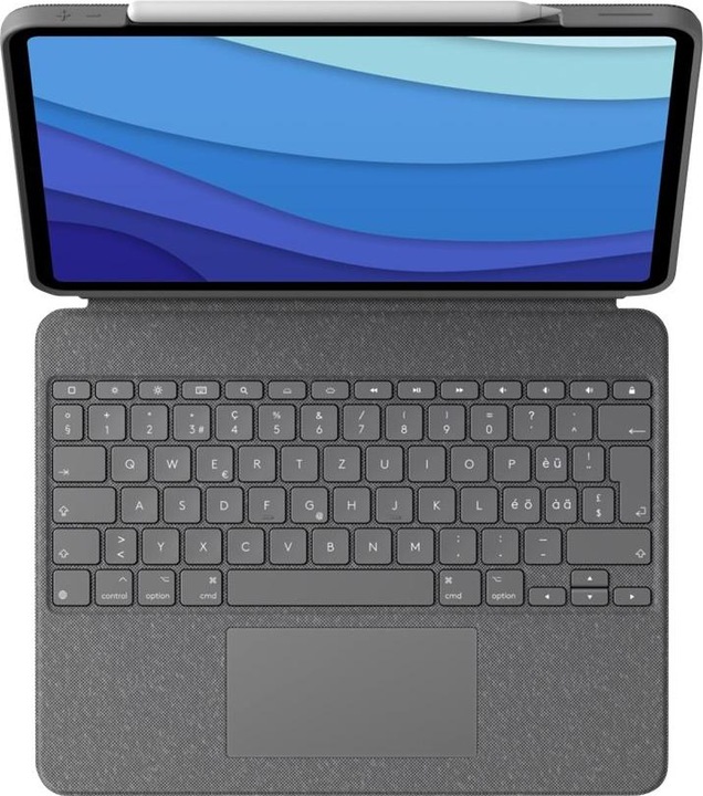 Produktbild Logitech Combo Touch (CH, iPad Pro 11 2021 (3. Gen), iPad Pro 11 2020 (2. Gen), iPad Pro 11 2018 (1. Gen), iPad Pro 11 2022 (4. Gen))