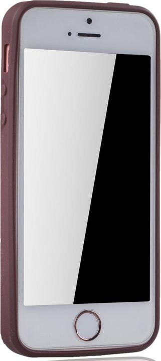 Produktbild König Design Apple iPhone 5 / 5s / SE Hülle Case Handy Cover Schutz Tasche Schutzhülle Braun (Apple iPhone 5)