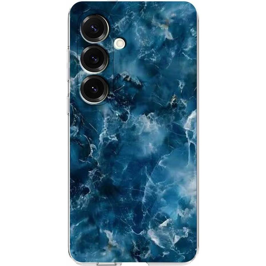 Cover-Discount Galaxy A17 / A26 - Silikon Hülle mit Marble Motiv (Samsung Galaxy A26), Cover smartphone, Blu