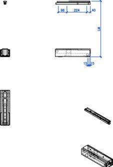 Immagine prodotto Peka Metall Guide a estrazione totale Hochschrank-Front-Front-Full-extension Box per costruzioni in legno