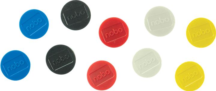 Actual product image Nobo Magnet round 38mm 1915318 ass. 10 piece (10 x)