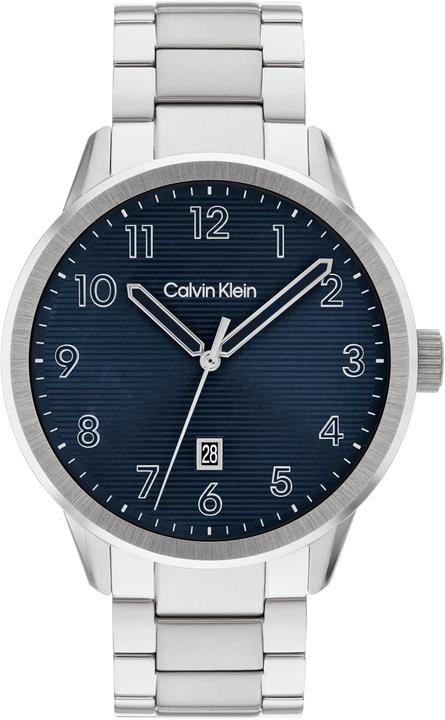 Image du produit Calvin Klein Montre à quartz trois aiguilles minimaliste pour homme avec bracelet en acier inoxydable (Montre pilote, 42 mm)