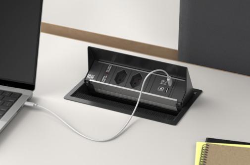 Produktbild Bachmann Einbausteckerleiste CONI 2x T13, 1x USB A/C (2 x, Typ 13, USB-A, USB-C)