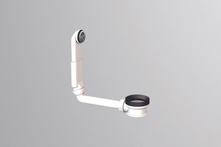 Actual product image Dornbracht overflow set B.1, W: 70mm, H: 235mm, D: 249,5 mm, for eccentric and stem valve, 9500280000 (Overflow set)