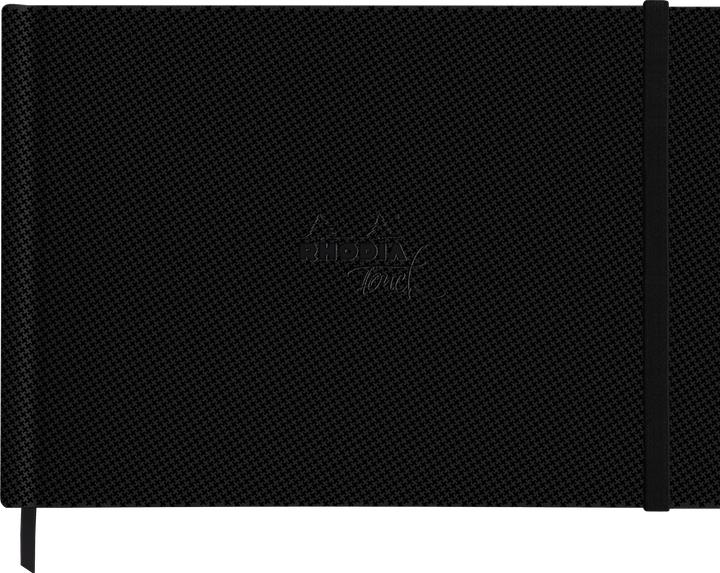 Image du produit Rhodia Touch Watercolor Book, papier 100% coton grain satiné 300g - A4 paysage, 40 pages - Noir (300 g/m², 100 x)