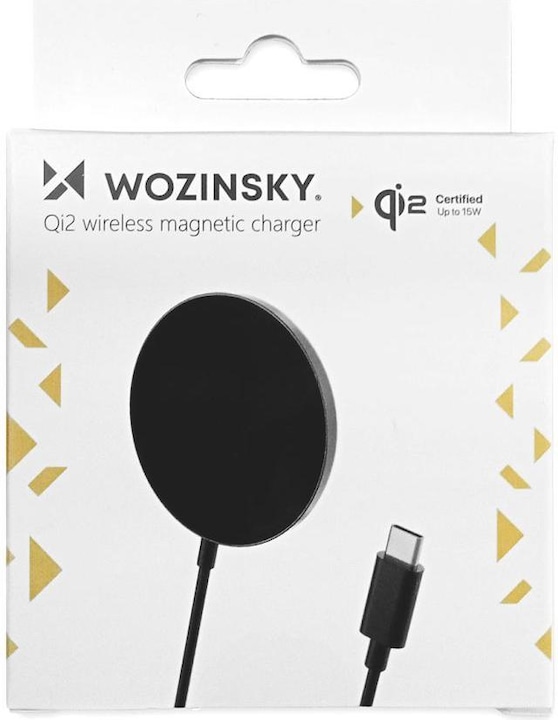 Produktbild Wozinsky 15W Kabelloses Qi2 Induktives Ladegerät - Schwarz (15 W)