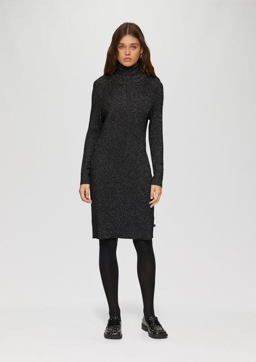 Image du produit S.Oliver Kleid Schmal geschnittenes Rippstrickkleid mit Glitzereffekt (S)