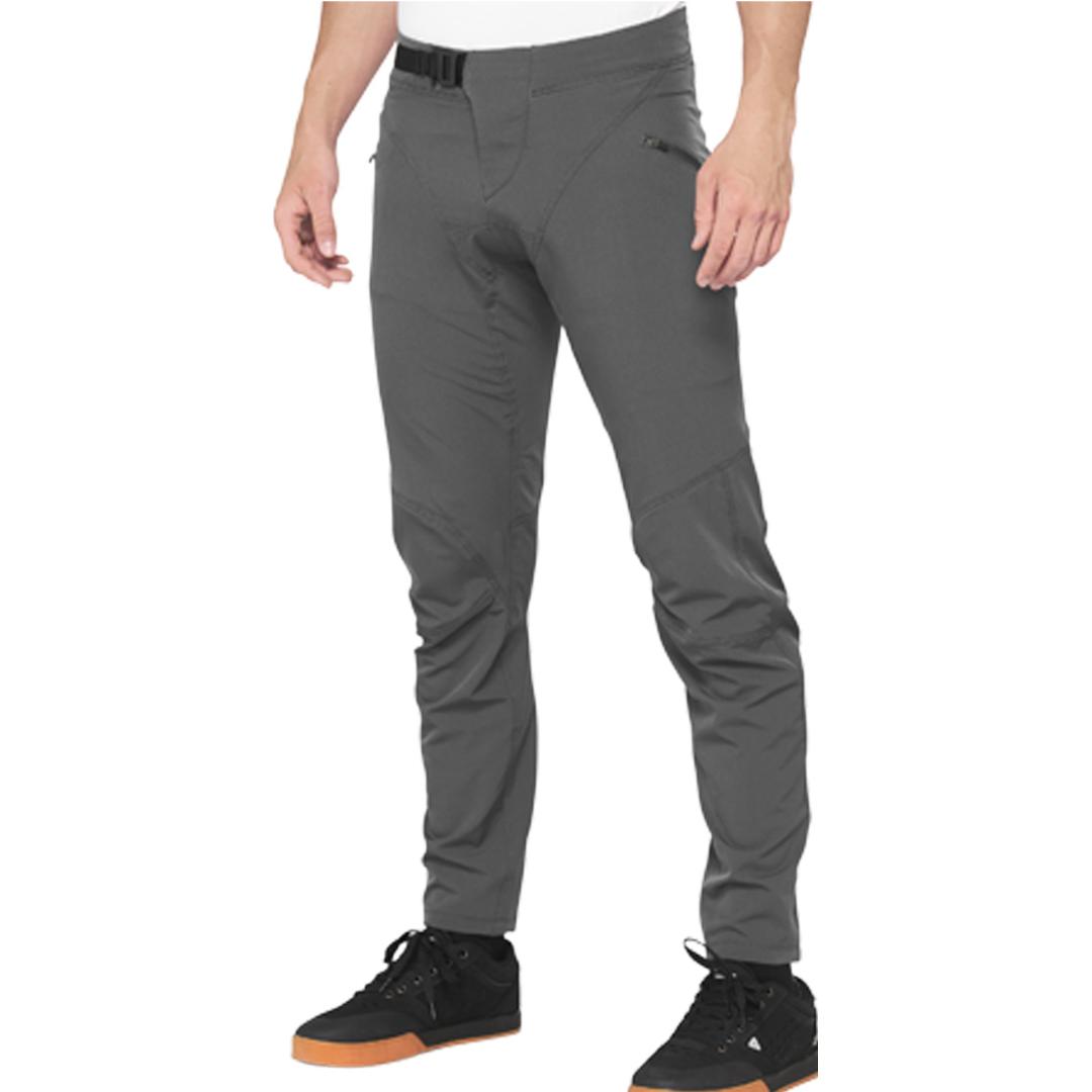 100%, Herren, Velohosen, Airmatic Pants (28), Grau, 28