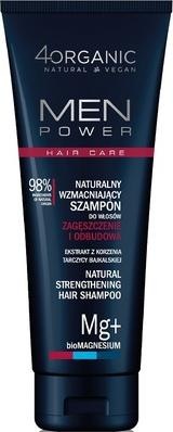 4Organic Men Power naturalny wzmacniający szampon do włosów Zagęszczenie i Odbudowa 250ml (250 ml)