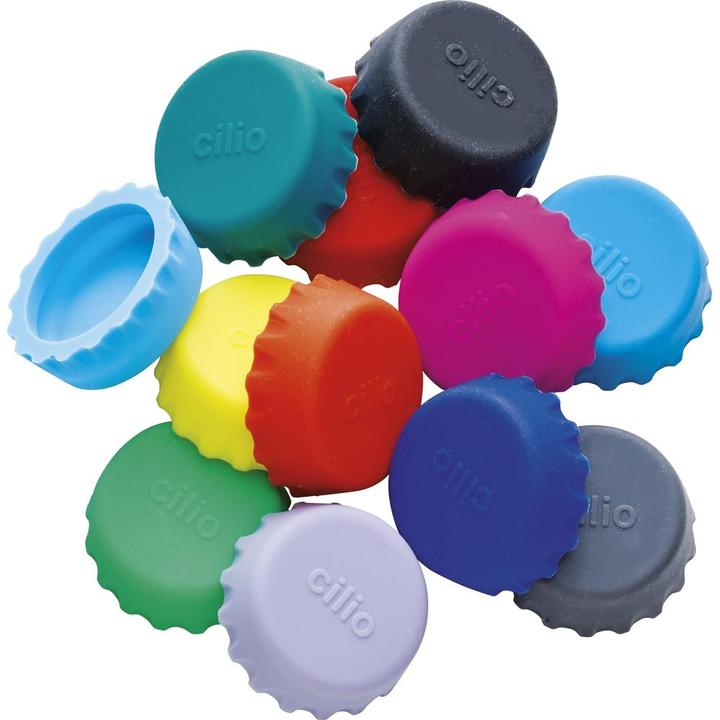 Cilio Bouchon couronne Salute 12 pièces silicone ø 3 cm (Wine stopper)