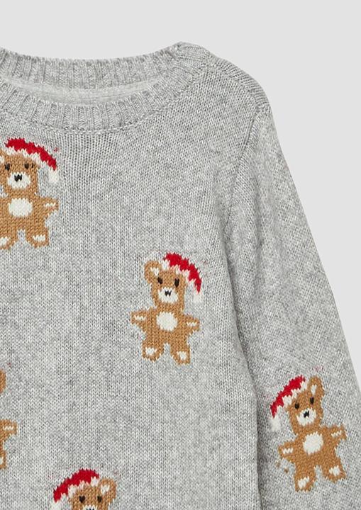 Produktbild s.Oliver Strickpullover Weicher Strickpullover mit Weihnachtsmotiven (128, 134)