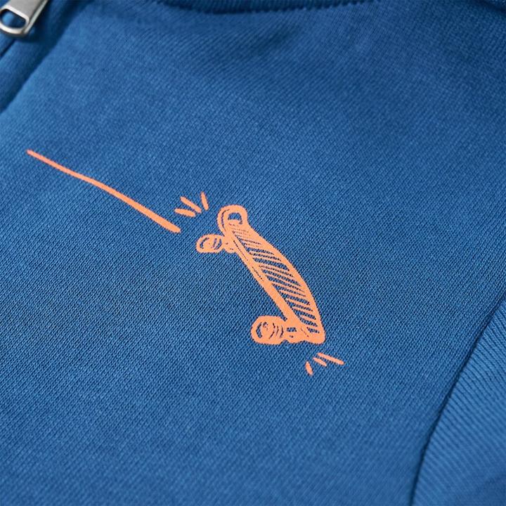 Actual product image VidaXL Children's hooded jumper blue 116,Material: 80 % cotton. 20 (116)