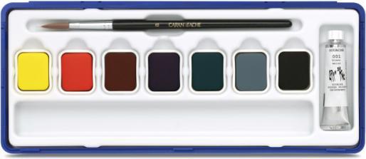 Actual product image Caran d'Ache Gouache Studio Tabletten Metallschachtel