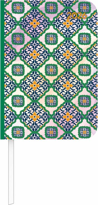 Alpha Edition Lady Journal Mini Oriental 2026 - Taschen-Kalender 8x11,5 cm - Muster - Weekly - 144 Seiten - (8 x 11,5 cm, 1 settimana / 2 pagine)