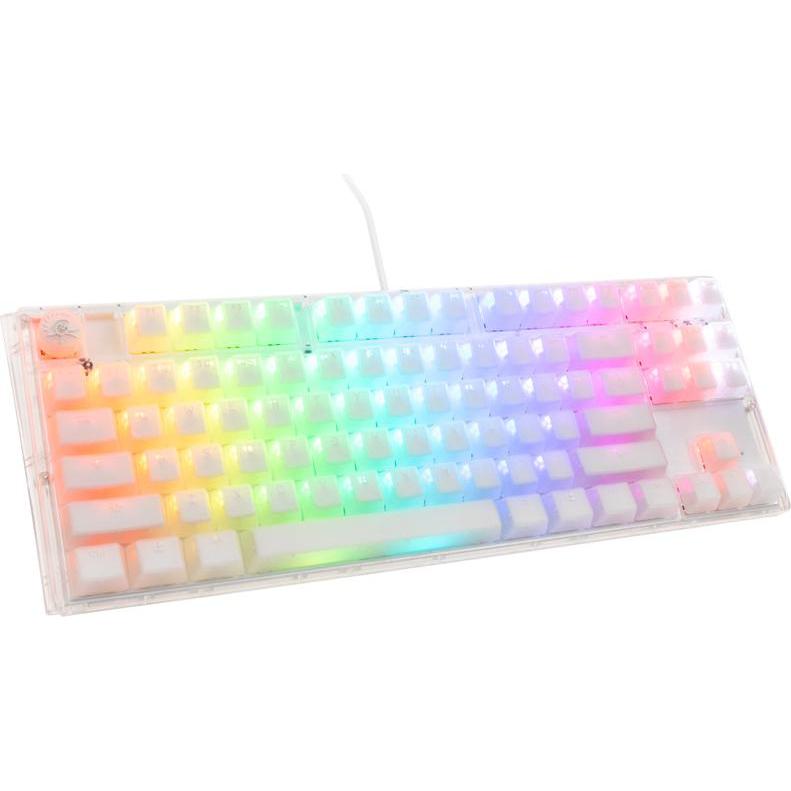 Ducky One 3 TKL Aura White (US, Kabelgebunden), Tastatur, Weiss