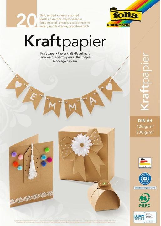 Produktbild Folia Kraftpapier-Block (230 g/m², 1 x)