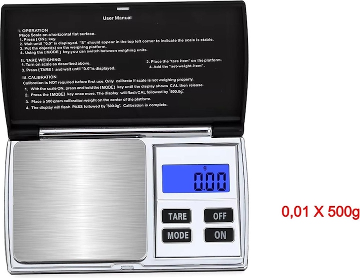 Actual product image Swissdetector Mini Scale - high quality precision 0.01G X 500g