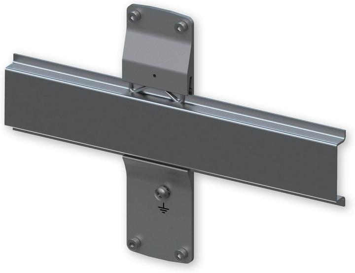 Actual product image Teltonika TSW1 rear panel with DIN rail