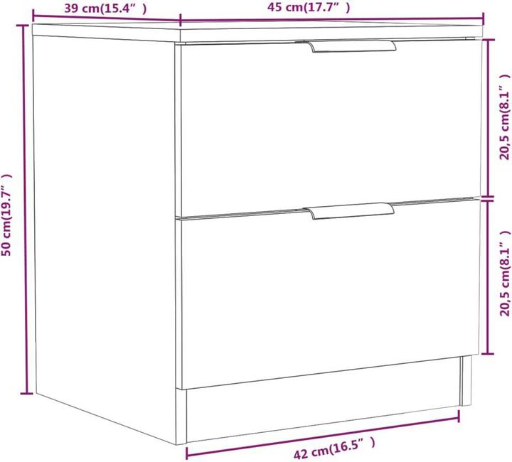 Image du produit vidaXL Beverlee (45 x 39 x 50 cm)