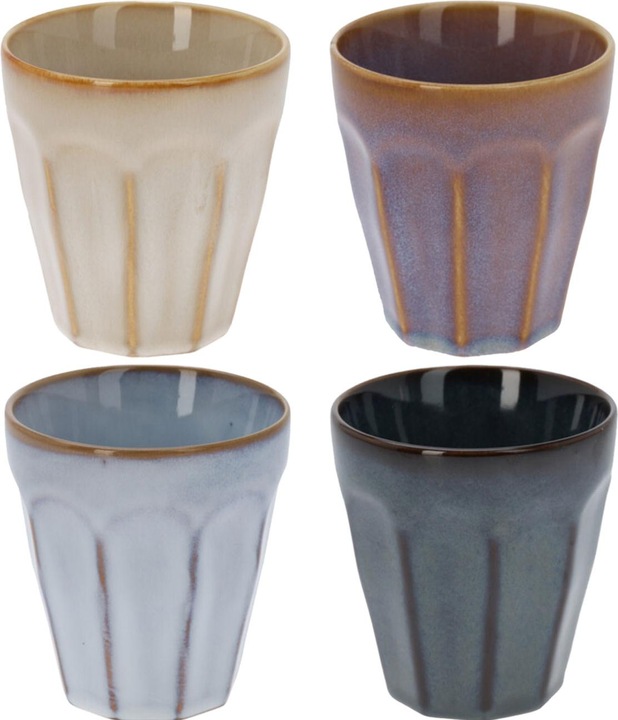 Produktbild Excellent Houseware Kaffee Becher, 8er-Set, 250ml, Pastellfarben (250 ml, 8 x)